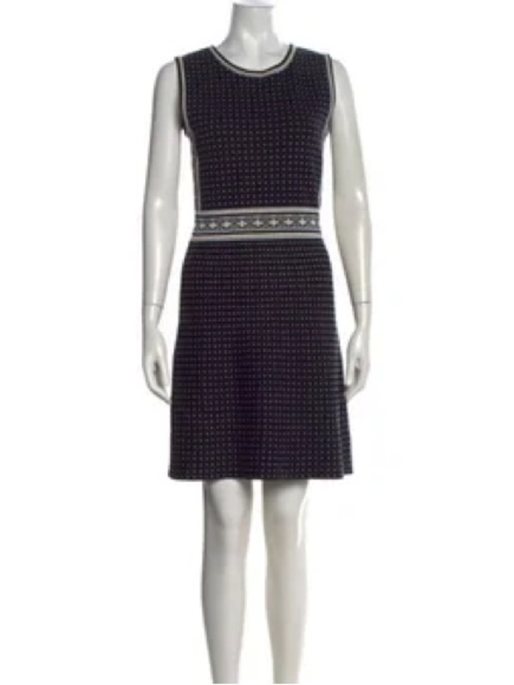 Tory Burch Polka Dot Print Knee-Length Dress